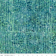 Expressions Batiks Bayou Blues Seafoam by Riley Blake