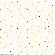 Sophisticated Halloween stars cream by Riley Blake sold by the yard