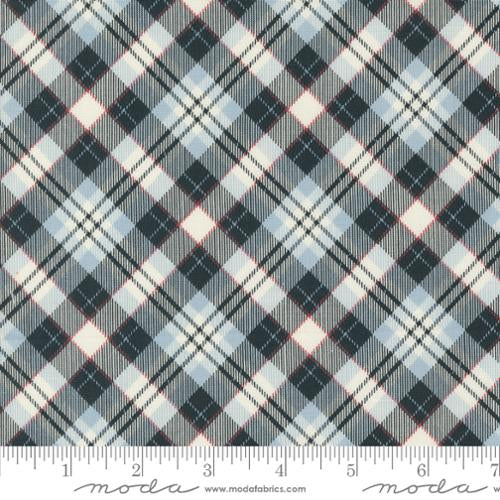 On Dasher Plaid Frost  by the yard