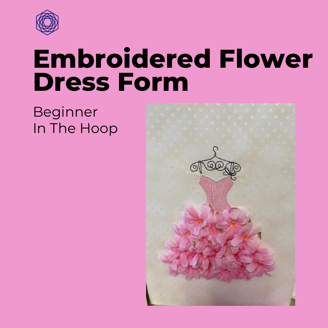 Embroidered Flower Dress Panels, All Supplies Included Friday February 21. 2025