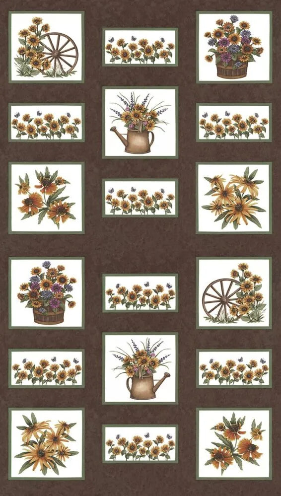 MODA SUNFLOWER GARDEN PANEL