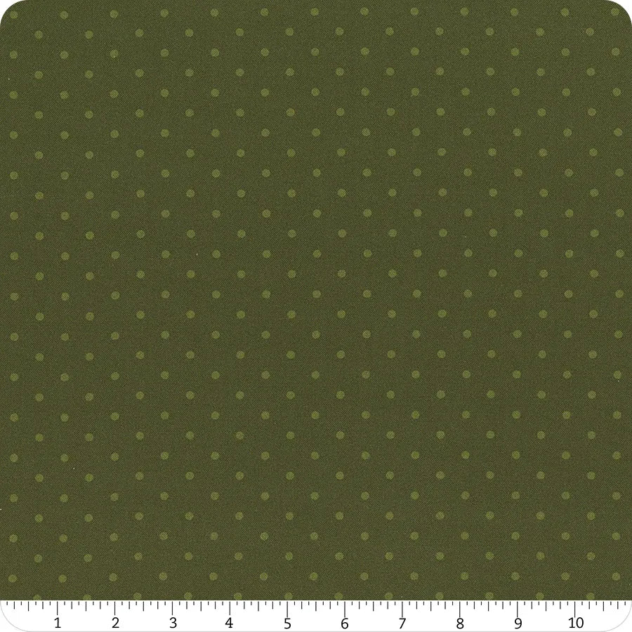 Marcus Fabrics Make It Merry Lamb Farm Designs Green Polka Dots by the yard