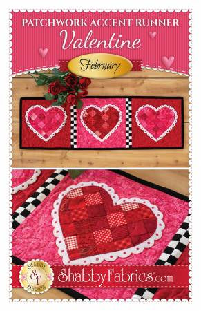 Patchwork Accent Runner Hearts