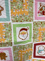 Christmas Cookie Quilt Shop Sample, 44" X 52"