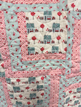 My Summer House, Throw Size Quilt 39" X 55"