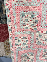 My Summer House, Throw Size Quilt 39" X 55"