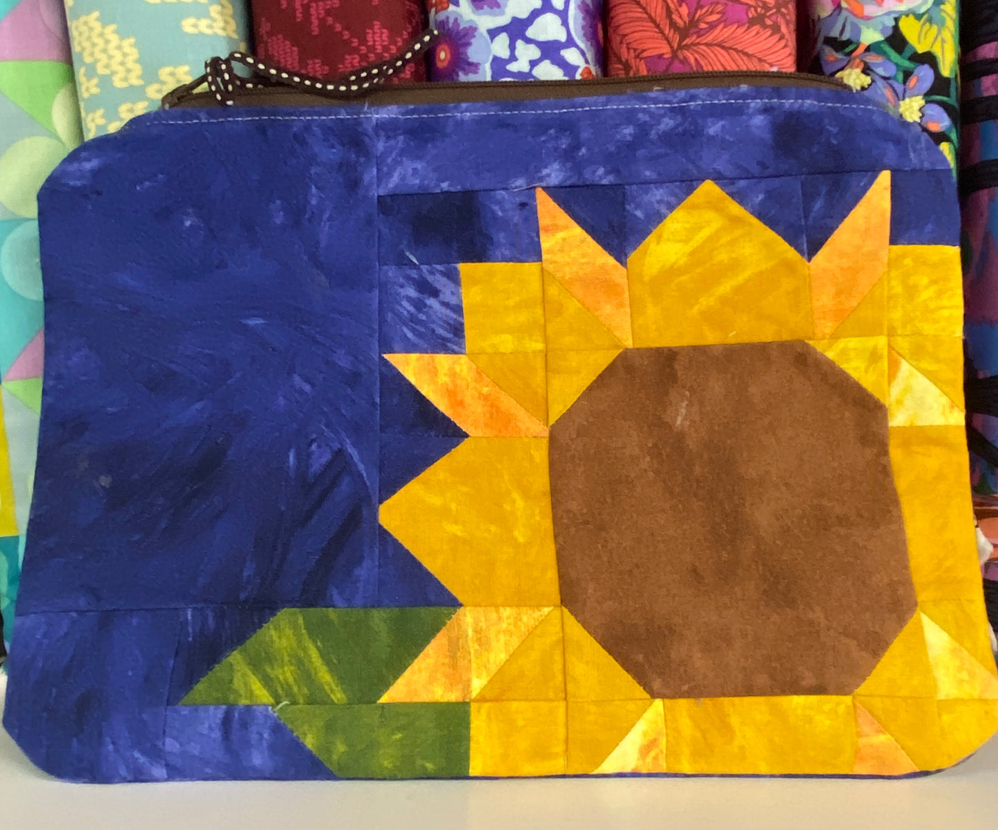 Sunflower Patchwork Zipper Pouch Kit