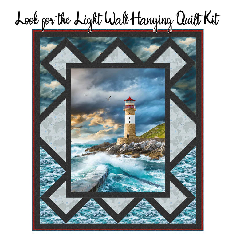 Look for the Light Wall Hanging Quilt Kit with Coastal Guardians from Henry Glass