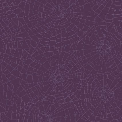 Web of roses Purple Spiderweb from Maywood Studio