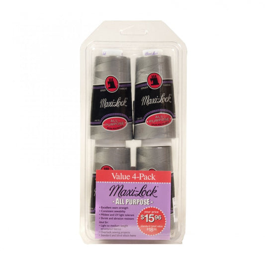 All Purpose Boxed Set, Maxi Lock Serger thread, Light Gray