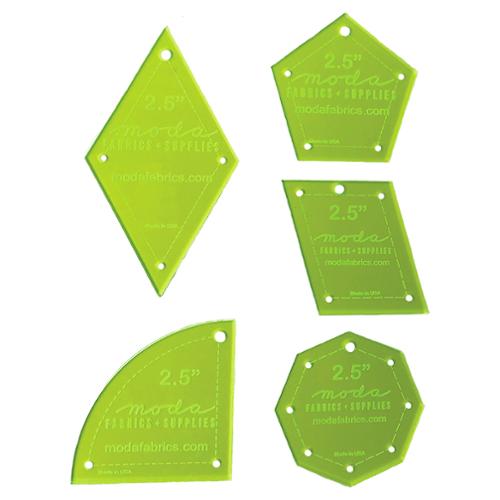 Basic 2.5" Template Set 2 5ct 2001 13 Moda #1