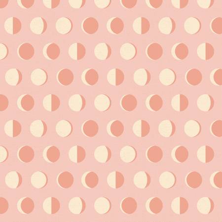 Blush Moon Phases, by the yard from Poppie Cotton-