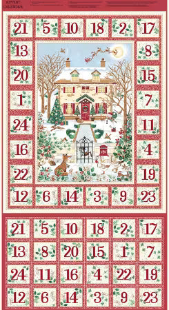Red Advent Calendar from Andover Fabrcs