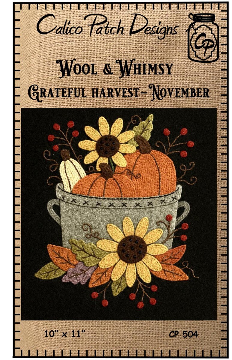 Celebrate every season with our Wool Appliqué Banner of the Month Program! Starts July 2026