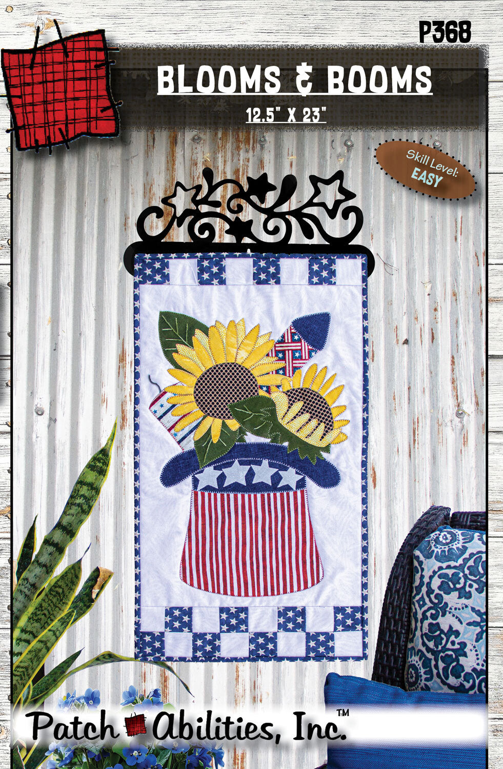 Patchabilities, Blooms & Brooms, Wall Hanging Quilt Pattern