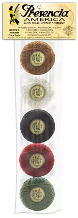 Presencia Pearl Cotton Size 8 Thread Sampler Pack Bertie's Autumn