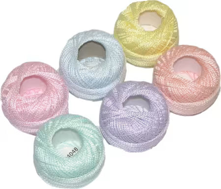 Presencia Pearl Cotton Size 8 Thread Sampler Pack Pastel
