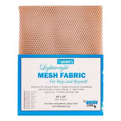 Lightweight Mesh Fabric 18inx54in Natural