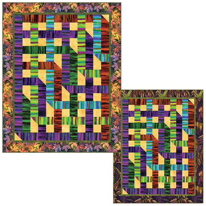 Colors of the Forest quilt kit with Forage and Fodder by Northcott