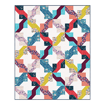 Melody Quilt printed pattern, coordinates with the Alpine Bliss collection from Figo