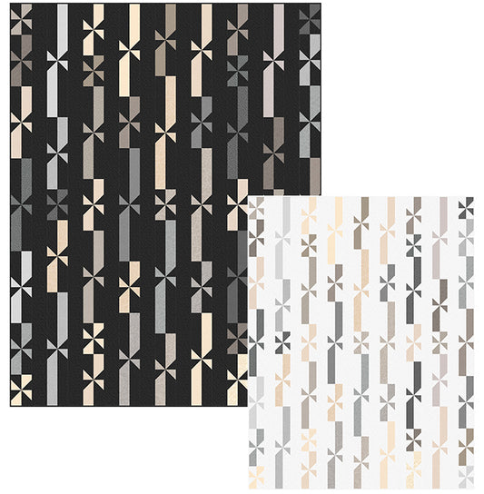NEUTRALITY, taffy twirl quilt pattern