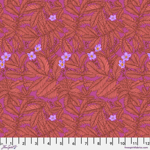 Silverweed - Coral || Good Gracious, by the yard