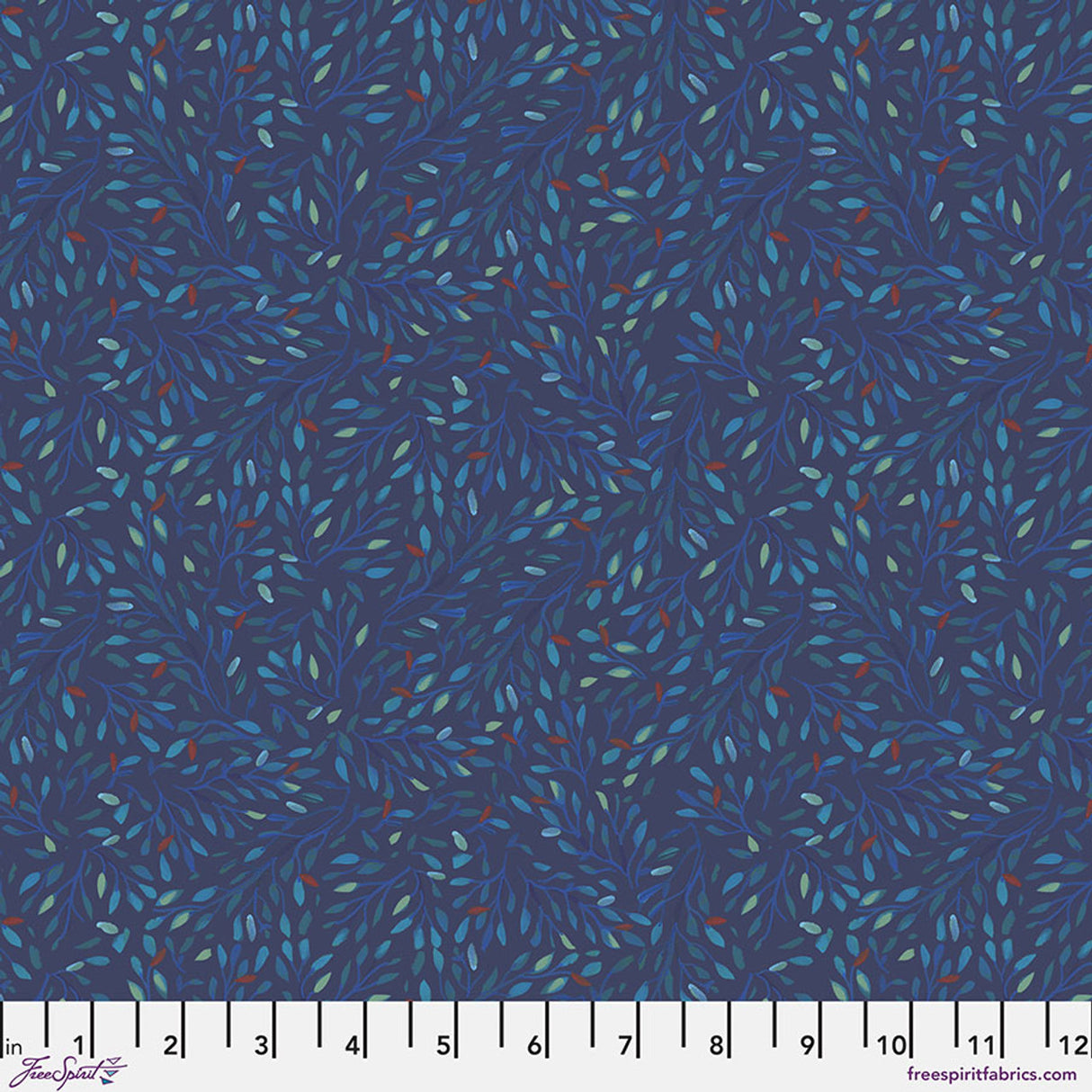 Treetops in Blue - Navy || Backyard Wonder by the yard