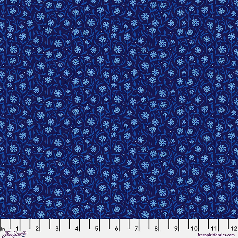 Field of Flowers - Azul || Azul Adam Trest by the yard