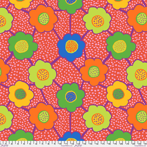 Floral Connections - Red || August 2025, by the yard