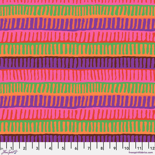 Zipper Stripe - Red || August 2025 by the yard Kaffe