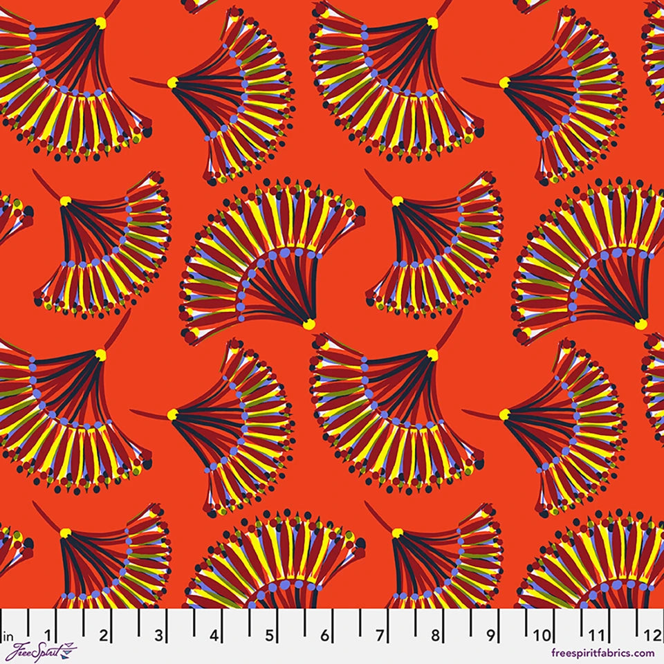 Festival Fans - Sunflare || Echoes in Colour by the yard from Kitty Mcall