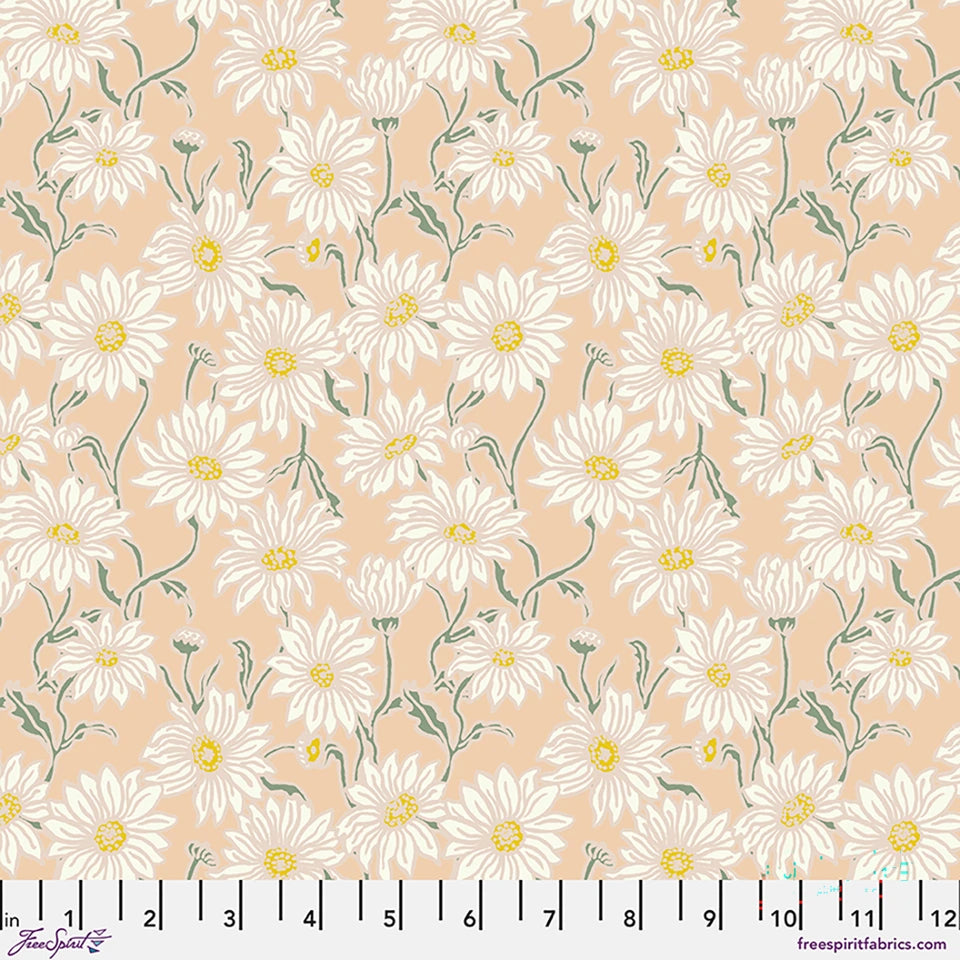 Daisy - Coral || Last Fall in Japan by the yard from Natalie Lete