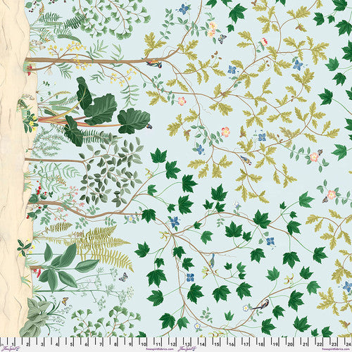 Sycamore & Oak Mural - Blue  || Arboretum from Sanderson for FreeSpirit