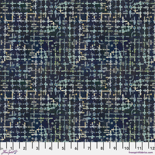 Maze - Indigo || On Your Mark from Seth Apter by the yard