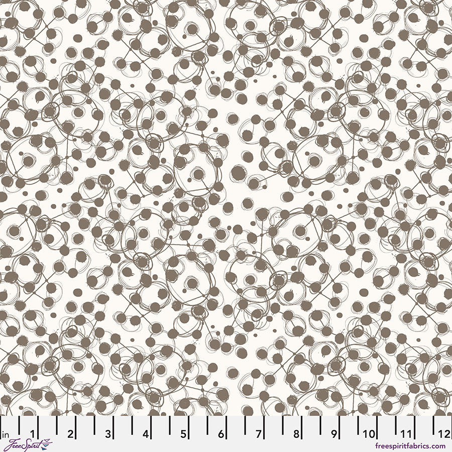 Atomic - Paper || Stamped from Seth Apter for Free Spirit Fabrics, by the yard