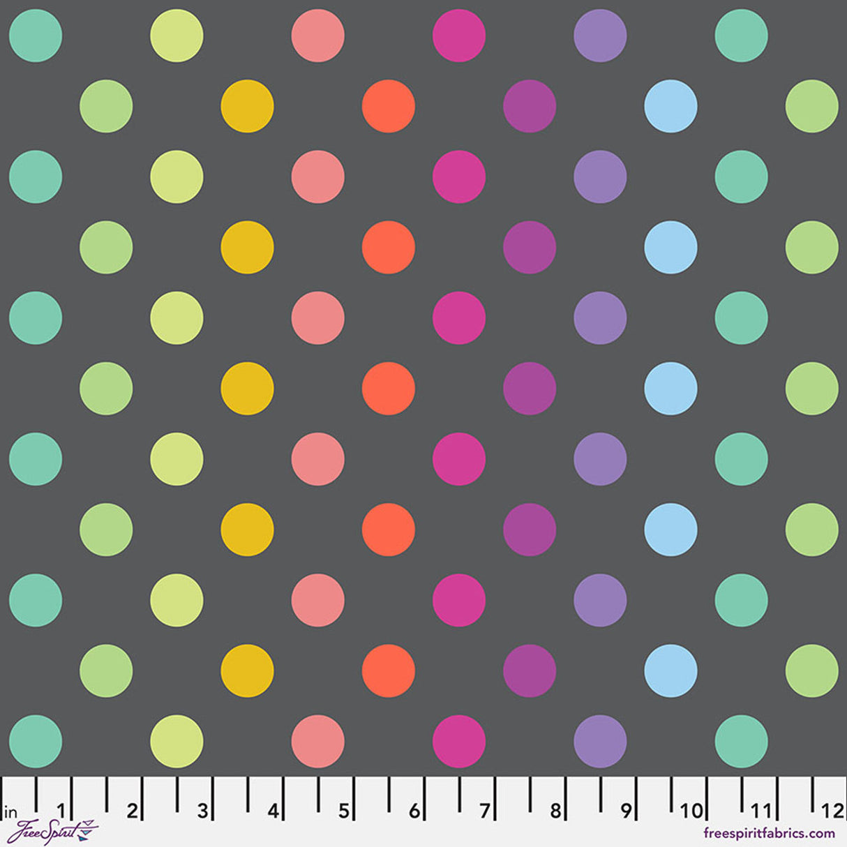 Disco Poms - Carbon || True Colors Graywork by the yard Pre Order ships late Oct 2025