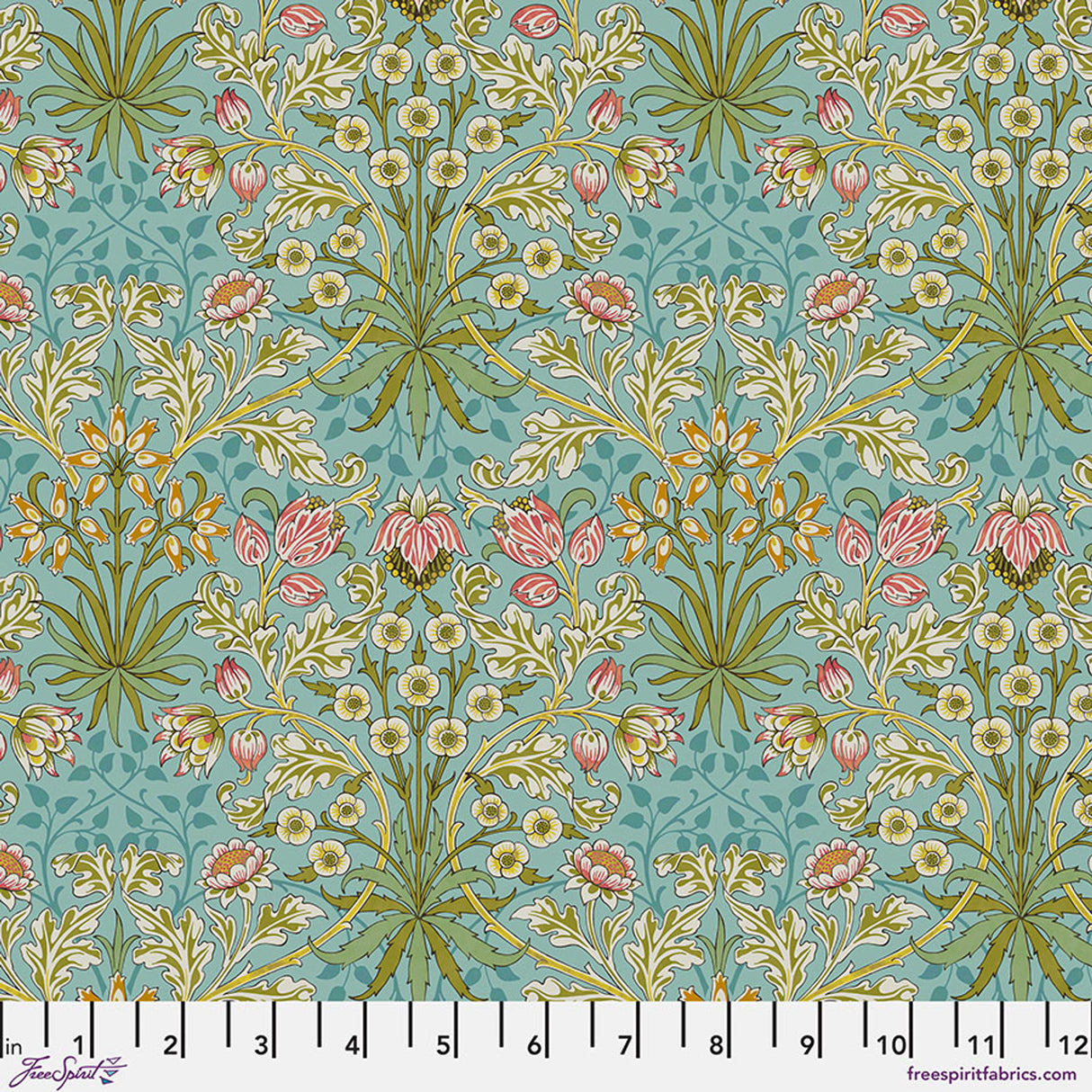 Hyacinth - Mineral || Bedford Park from William Morris by the yard