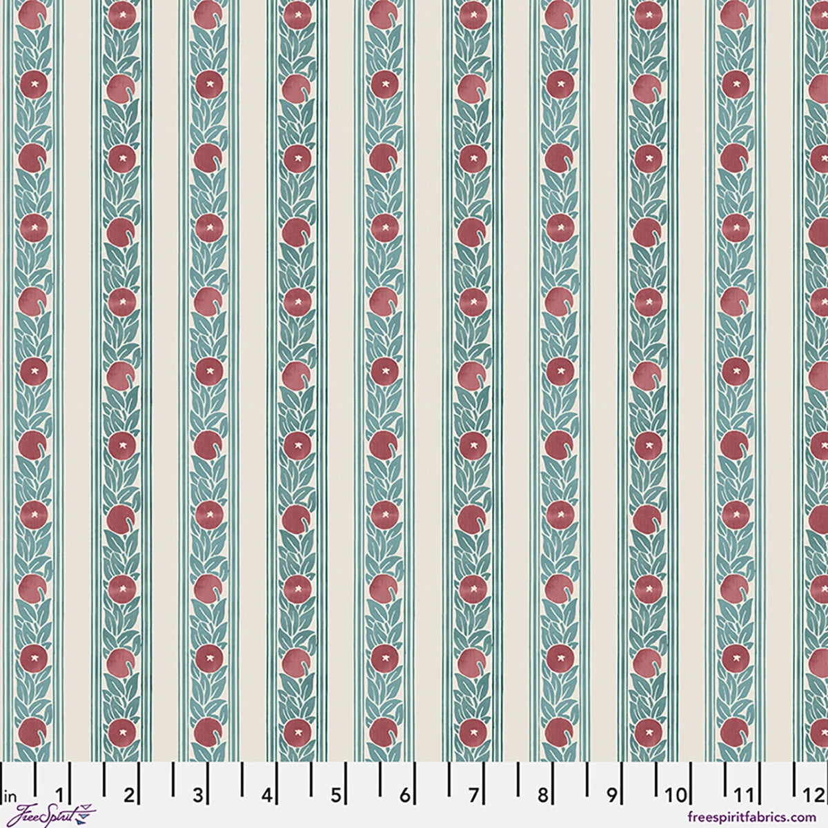 Fruit Stripe - Plum || Lodden, by the yard from William Morris (Copy)