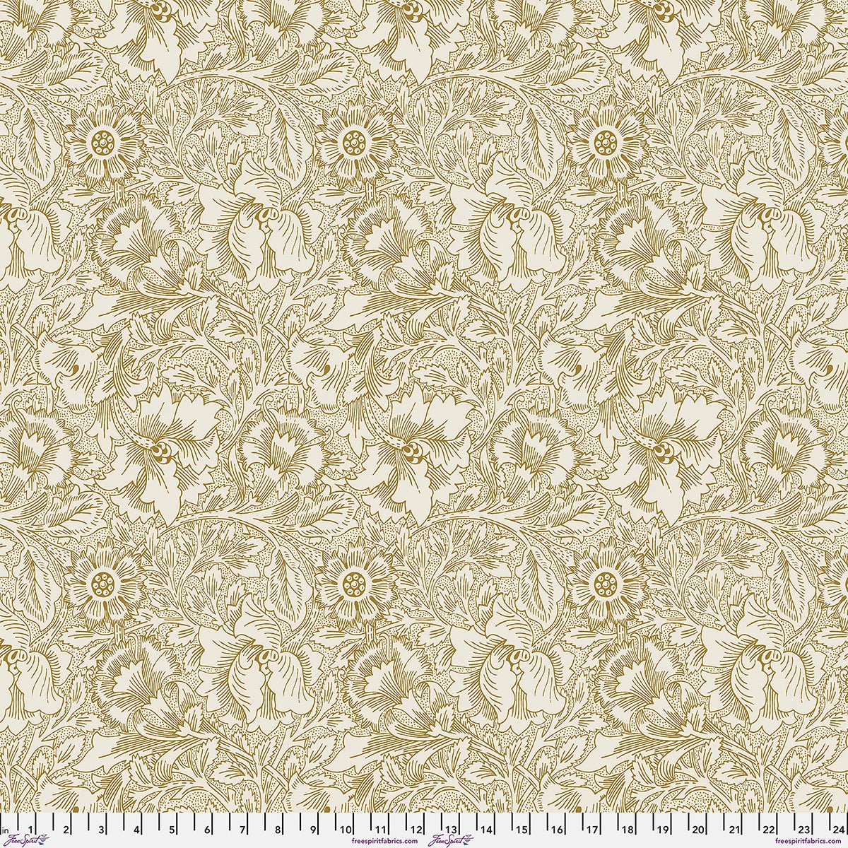 Backing Fabric - LG Pure Poppy || Lodden 108" by the yard, William Morris