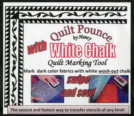 Stencil Chalk Transfer Quilt Pounce Pad White