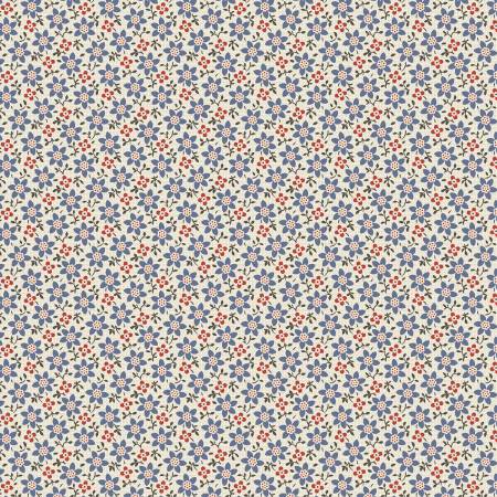 Blue Flowers by Marcus Fabrics by the yard