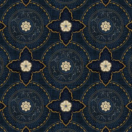 Navy Medallion from Marcus Fabrics