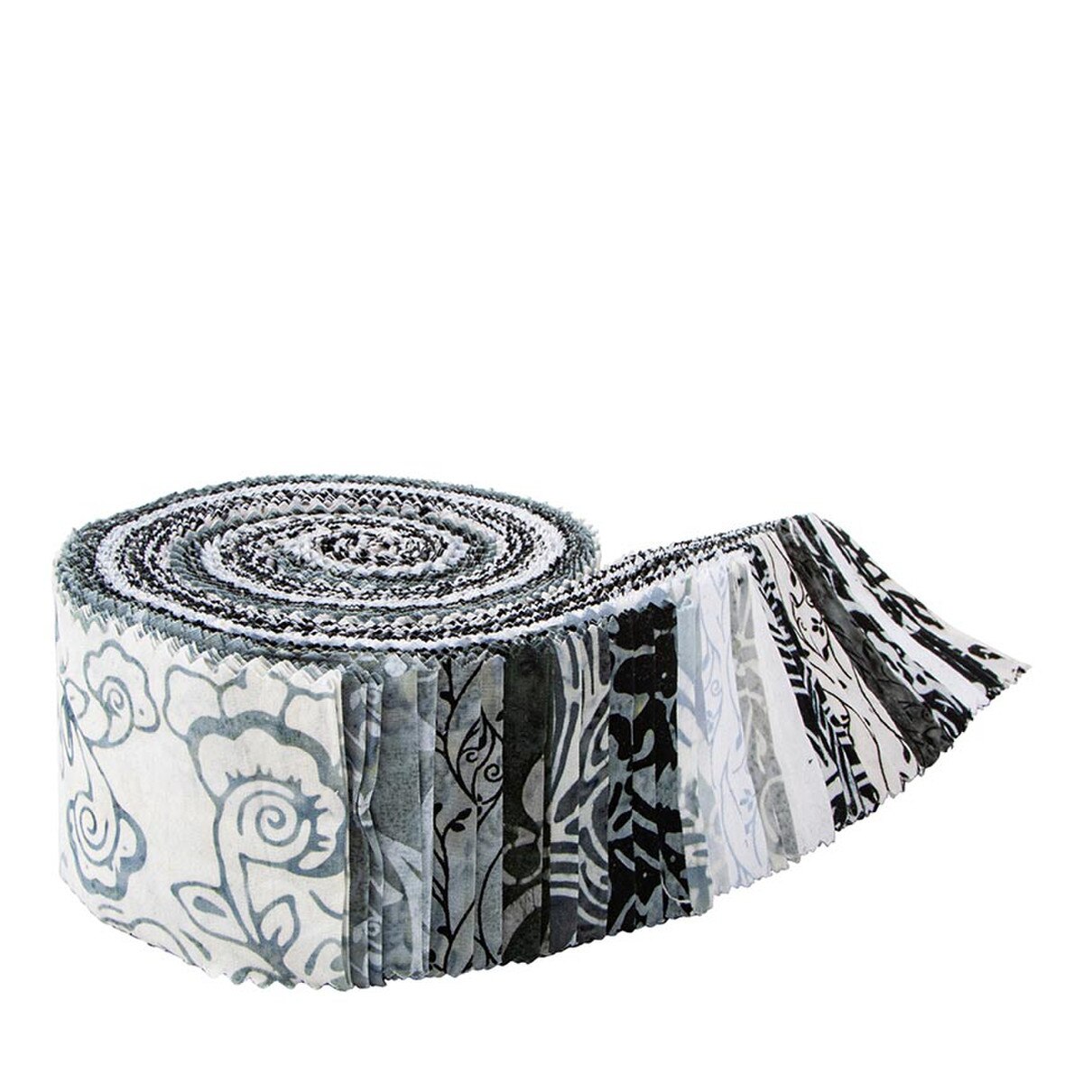 Expressions Batiks Blooms at Dusk 2 1/2" Rolie Polie from Riley Blake