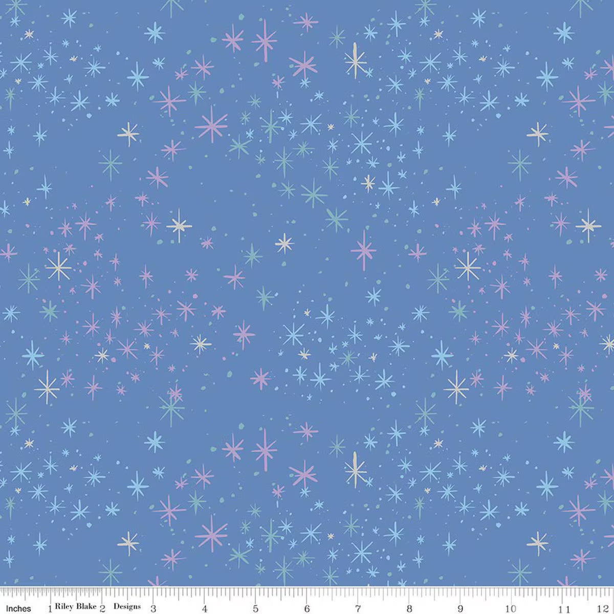 Wishes Magic Periwinkle Sparkle for Riley Blake Designs -