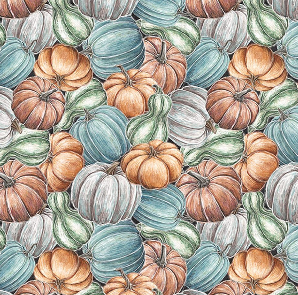 Late Summer Harvest Stacked Pumpkins 3306 33 by Blank Fabric by the yard