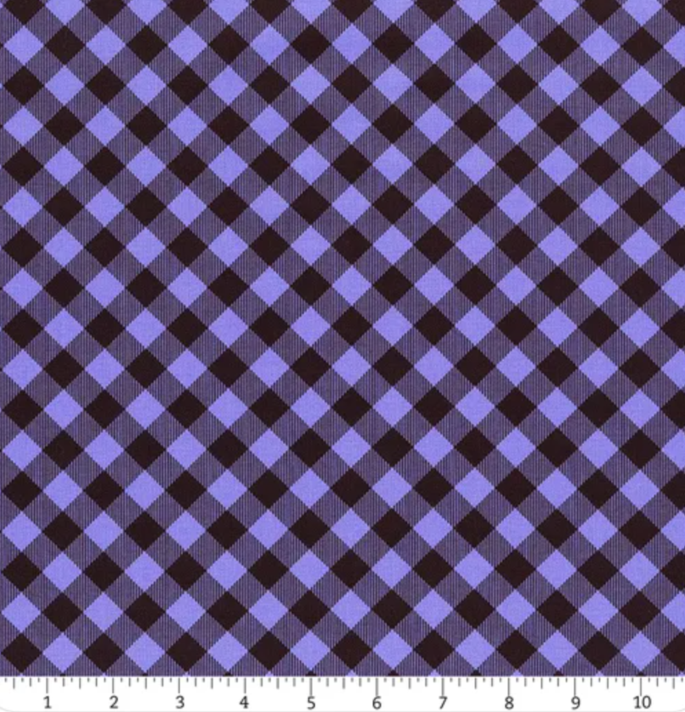 Henry Glass Priscilla's Pretty Plaids Purple 9300 59 by the yard