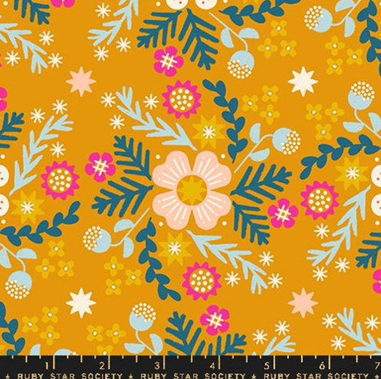 Pivot Canvas Linen Goldenrod by Ruby Star by the yard