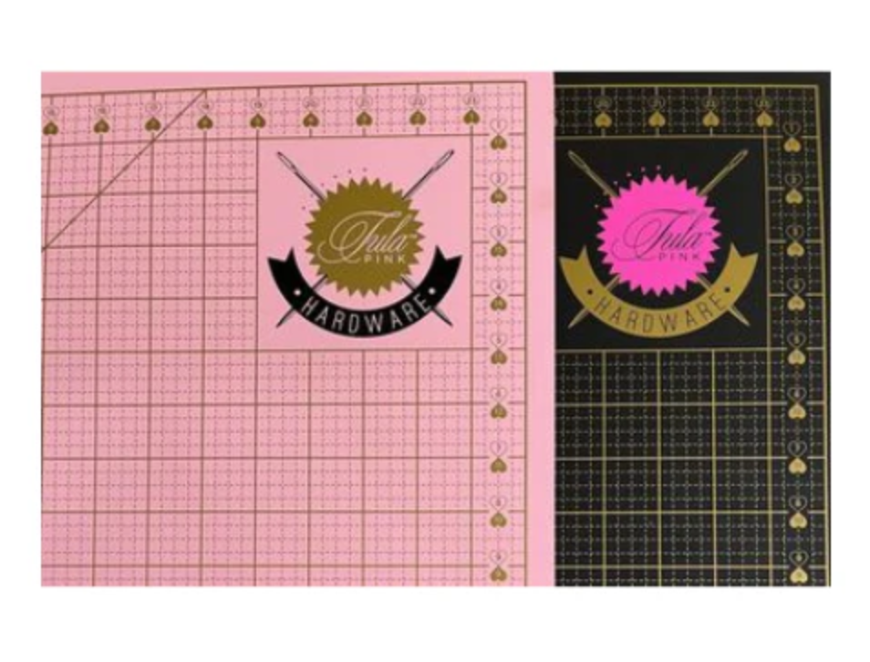 Tula Pink Double-Side Cutting Mat 18" x 24" Black and Pink