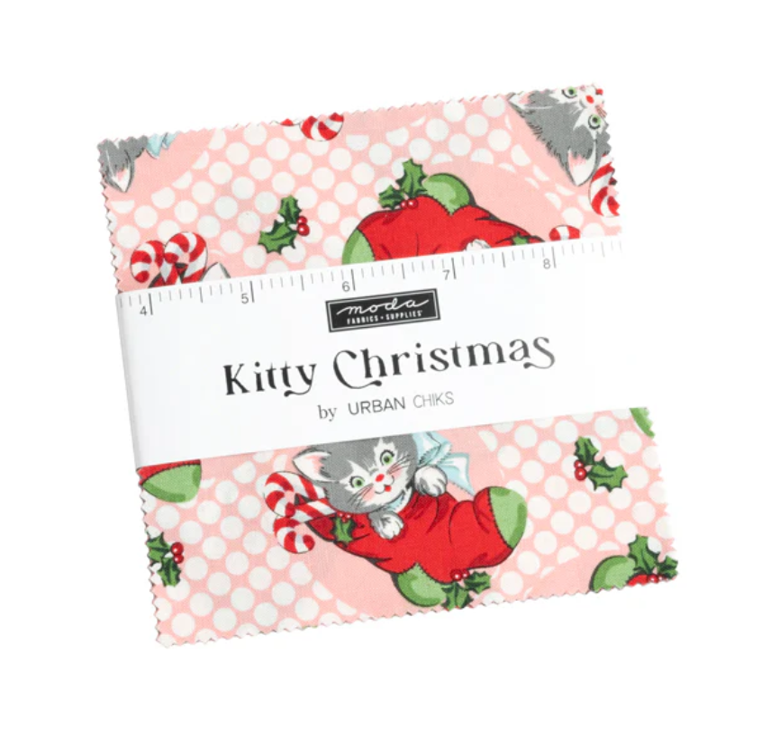 Kitty Christmas 5" Charm Pack by Moda