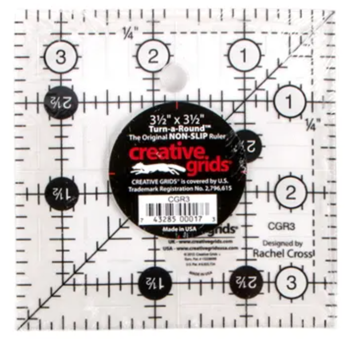 Creative Grids Quilt Ruler 3-1/2in Square